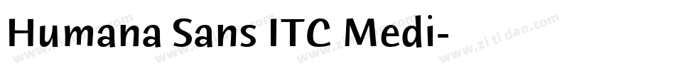 Humana Sans ITC Medi字体转换